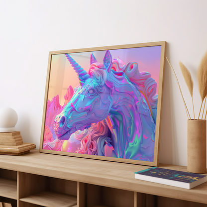 Ethereal Spectrum Sovereign | Brushed Aluminum Print