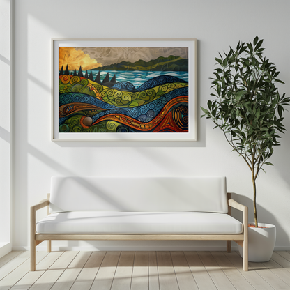 Whispering Waves | Wooden Framed Poster