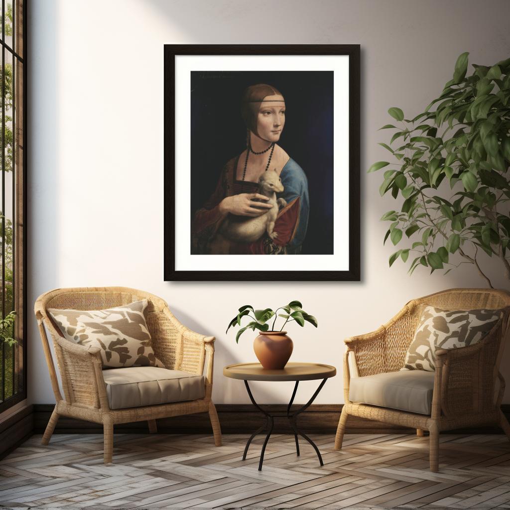 Lady with an Ermine | Aluminum Print