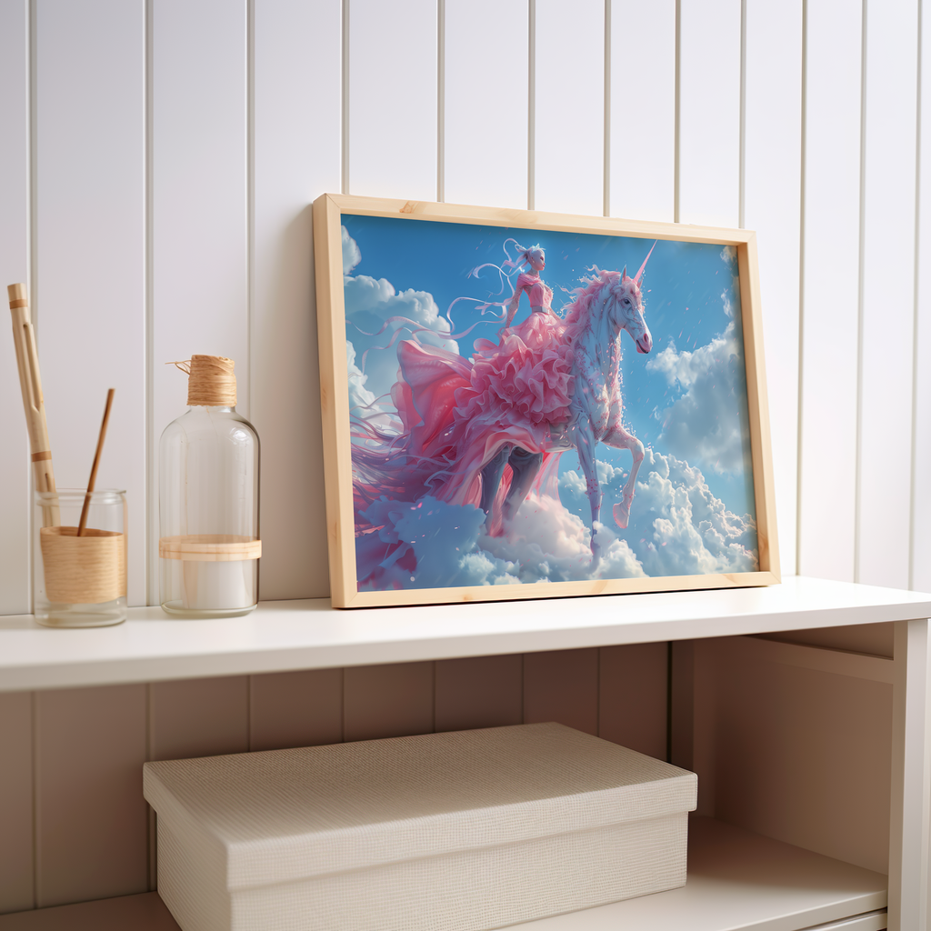 Celestial Blossoming | Metal Framed Poster