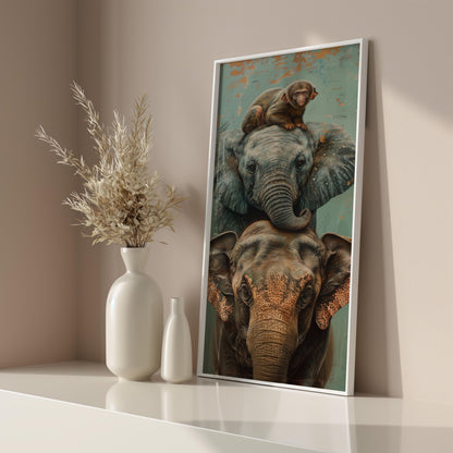 Gentle Giants and Tiny Treasures | Metal Framed Poster