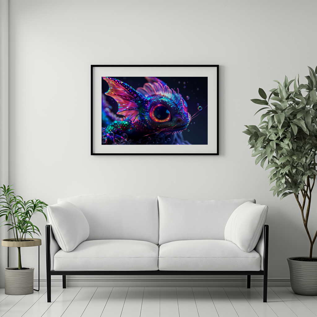 The Neon Abyssal | Poster with Hanger