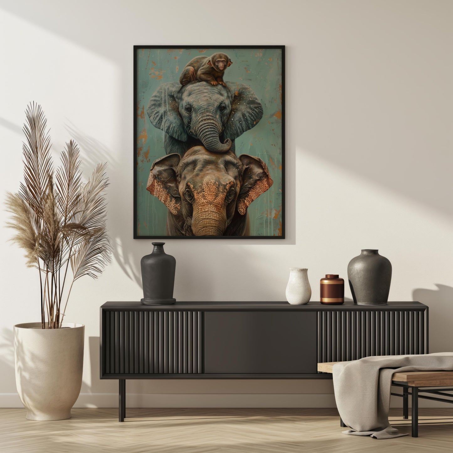 Gentle Giants and Tiny Treasures | Brushed Aluminum Print