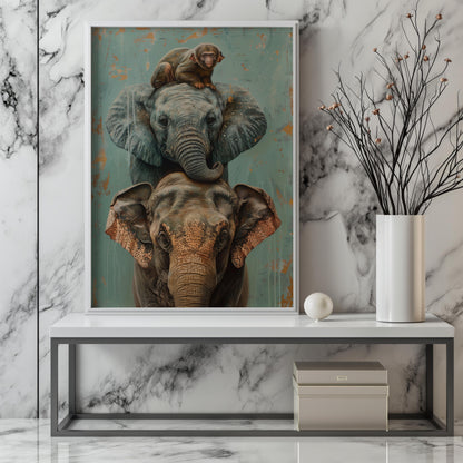 Gentle Giants and Tiny Treasures | Metal Framed Poster