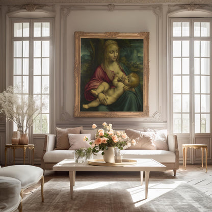 The Virgin and Child | Wooden Framed Poster