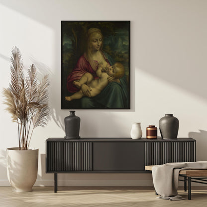 The Virgin and Child | Premium Wooden Framed Poster