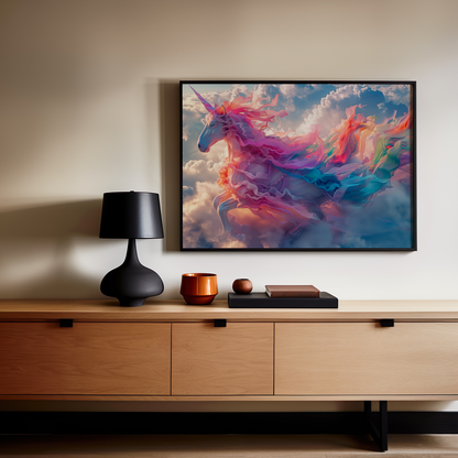 Celestial Dreamscape | Wooden Framed Poster