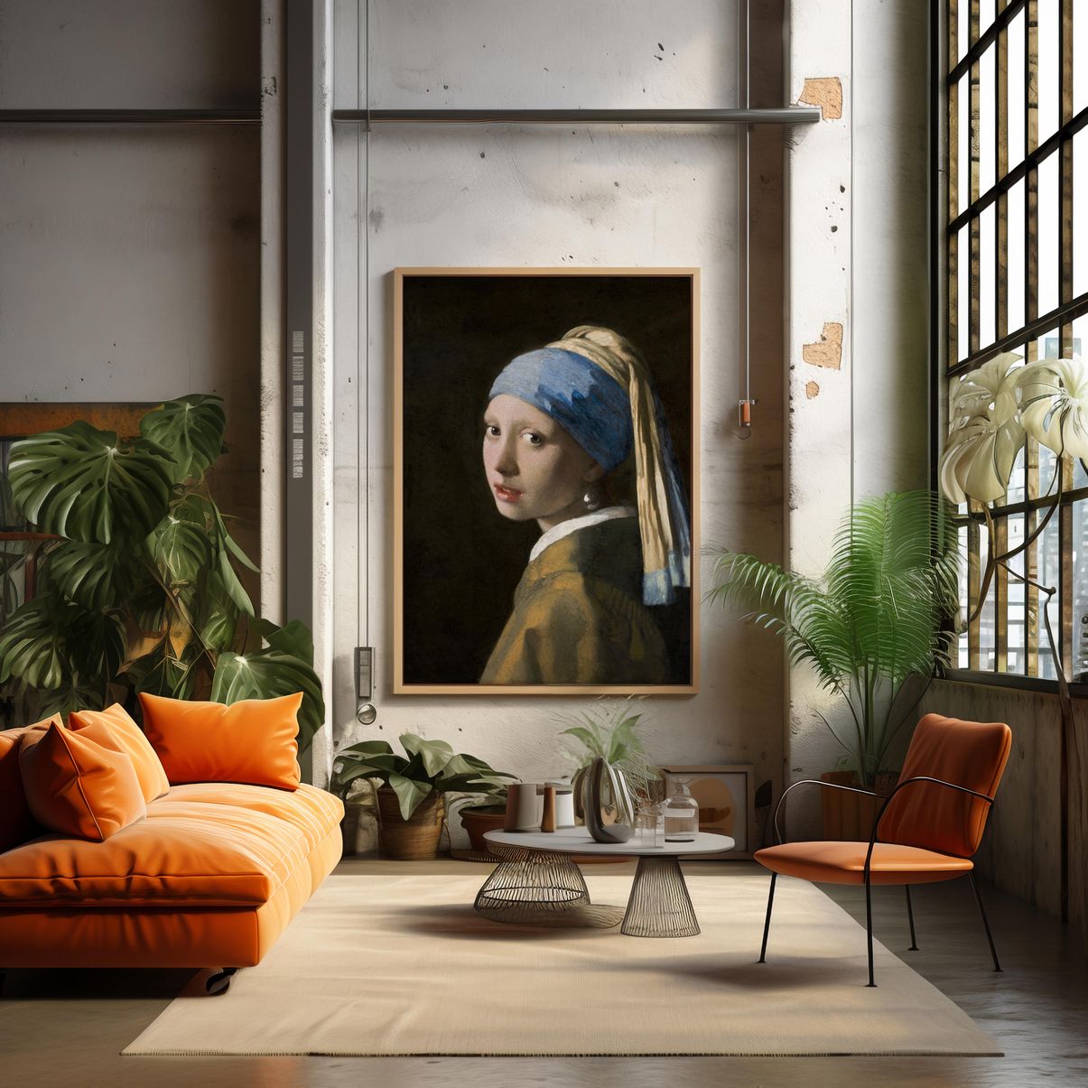 Girl with a Pearl Earring | Wooden Framed Poster