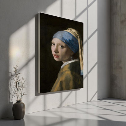 Girl with a Pearl Earring | Brushed Aluminum Print