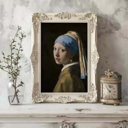 Girl with a Pearl Earring | Brushed Aluminum Print