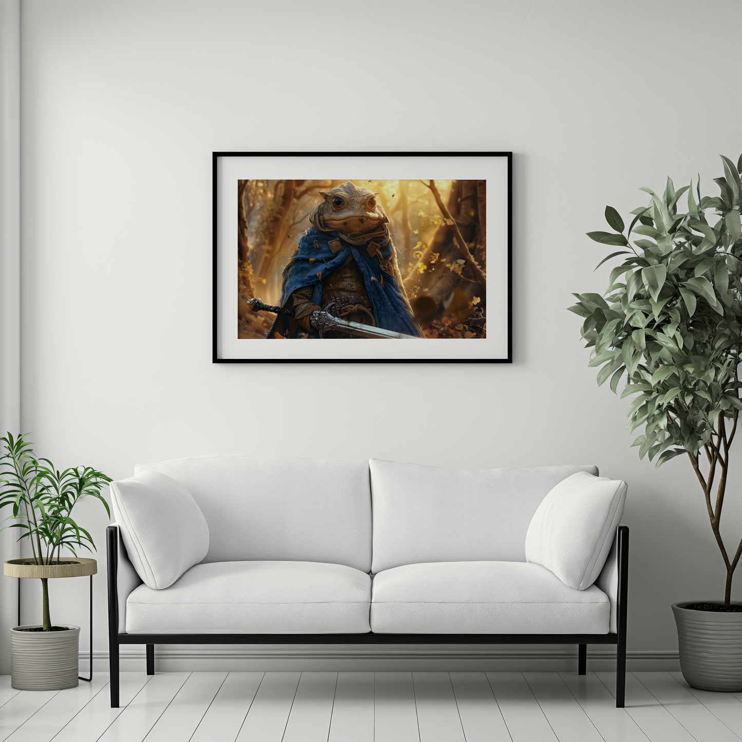 The Gallant Amphibian | Wooden Framed Poster