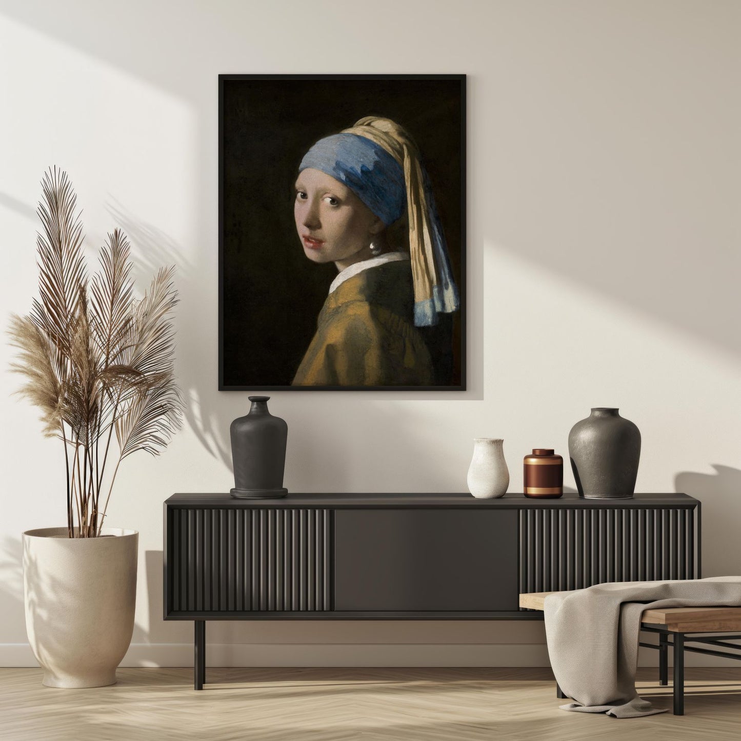 Girl with a Pearl Earring | Metal Framed Poster