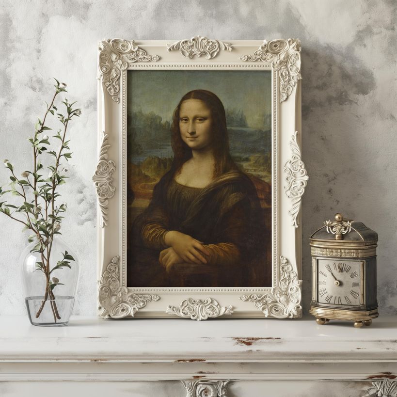 Mona Lisa | Brushed Aluminum Print