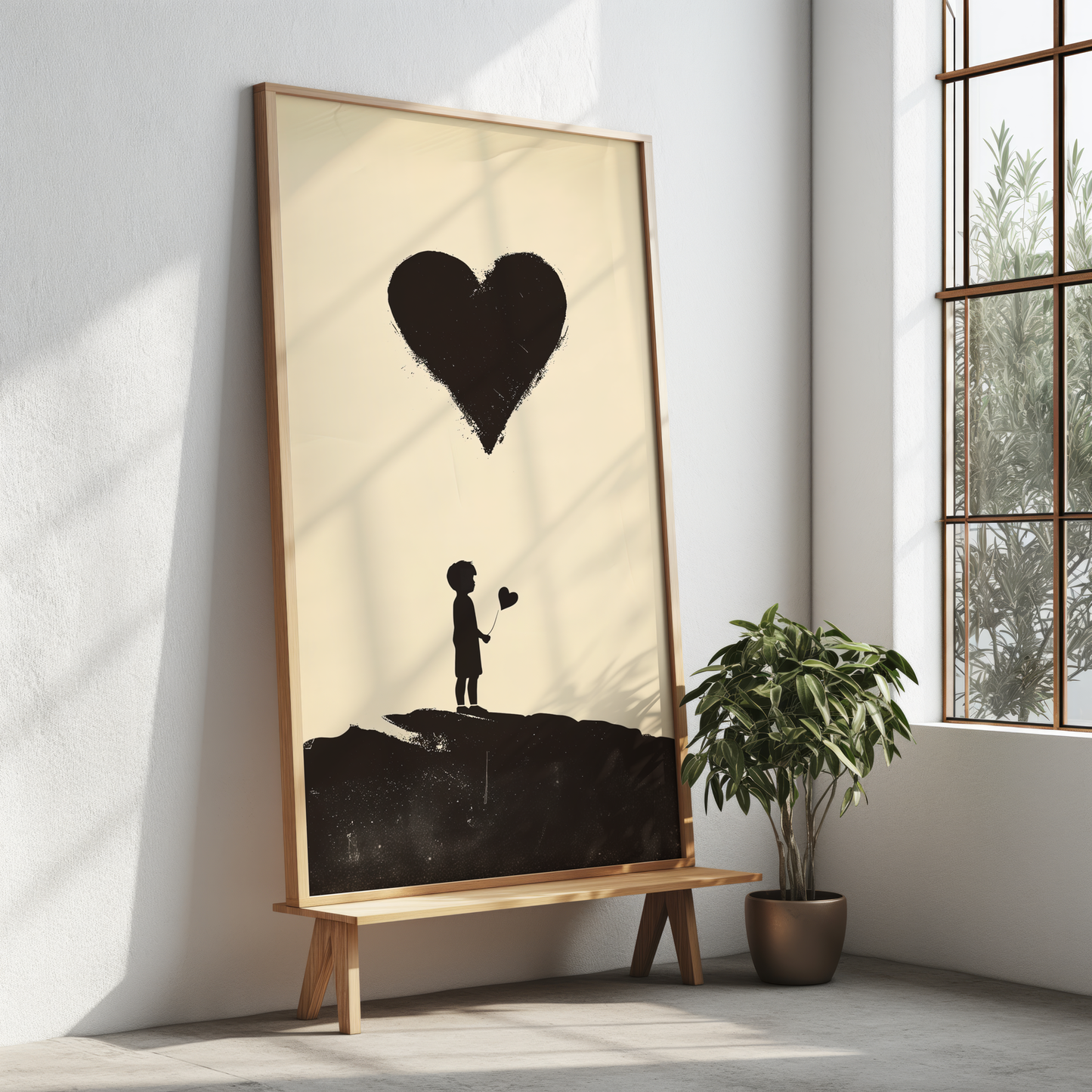 Reaching Out | Wooden Framed Poster