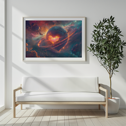 Galactic Dance | Wooden Framed Poster