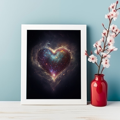 Heart of the Universe | Wooden Framed Poster