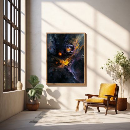 Cosmic Dance | Wooden Framed Poster