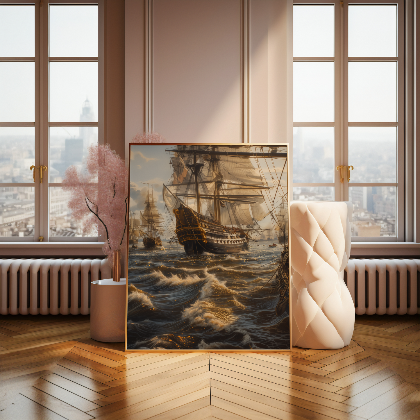 Golden Horizon | Wooden Framed Poster