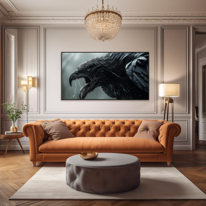 Mystique of the Shadow Raven | Metal Framed Poster