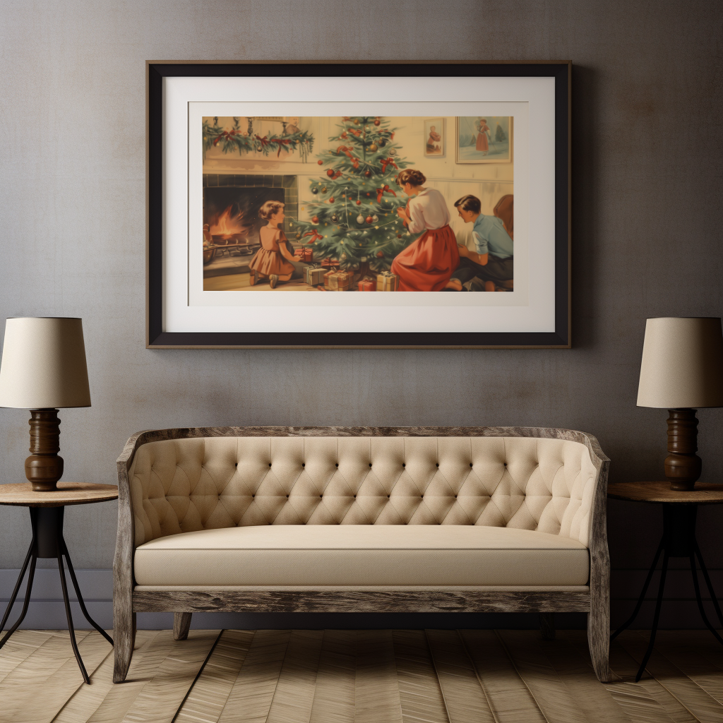 Enchanted Christmas Eve | Metal Framed Poster