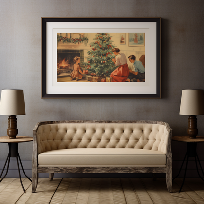 Enchanted Christmas Eve | Wooden Framed Poster