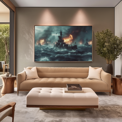 The Dance of Waves and Fire | Canvas