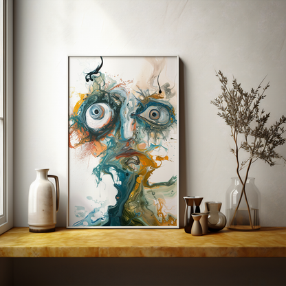 Eyes of the Abyss | Wooden Framed Poster