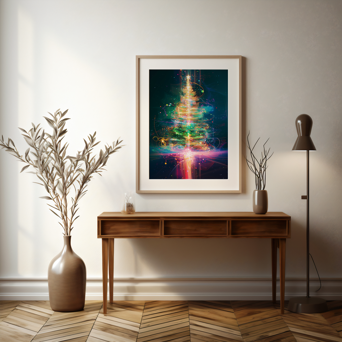 Cosmic Christmas Symphony | Poster Print