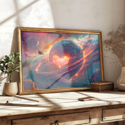 Galactic Dance | Metal Framed Poster