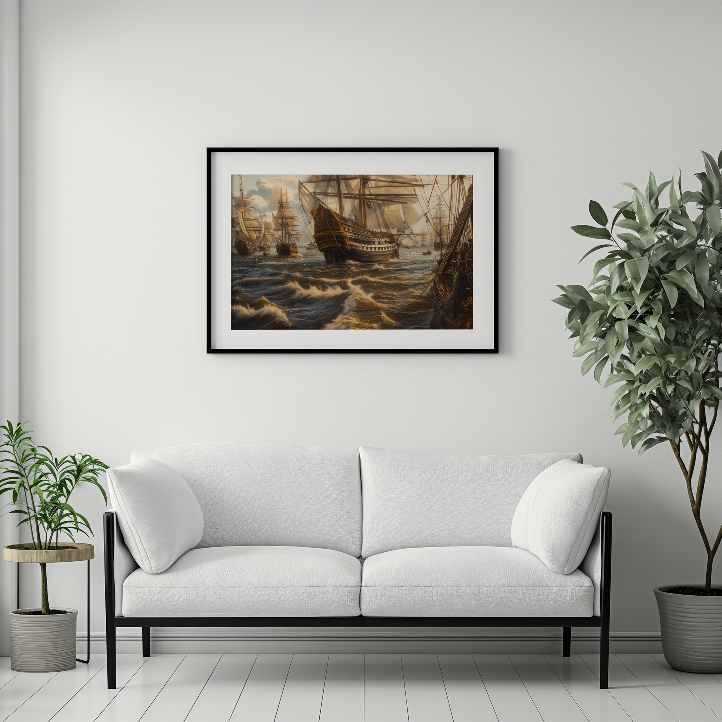 Golden Horizon | Wooden Framed Poster