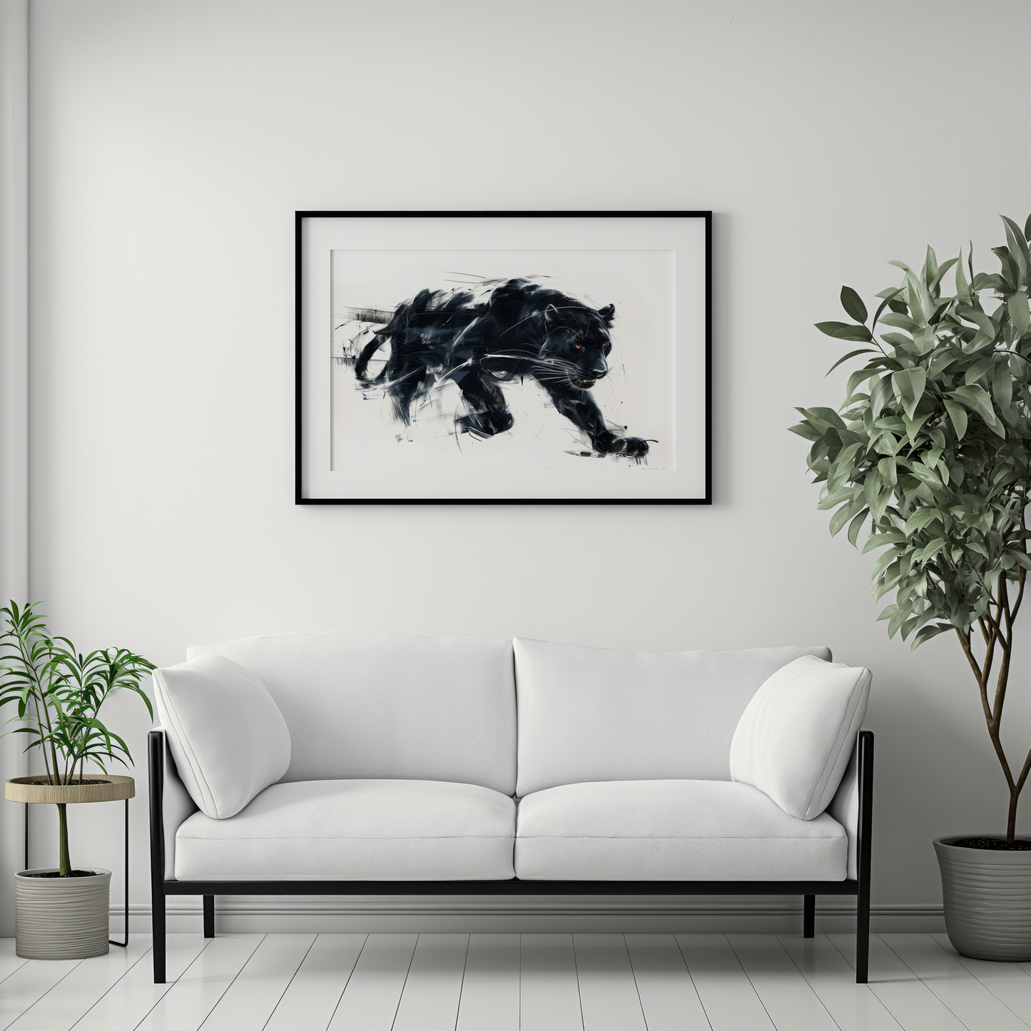 Midnight Prowl | Wooden Framed Poster