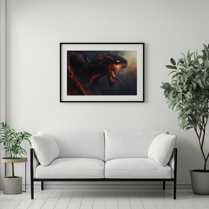 Ember's Wrath | Wooden Framed Poster