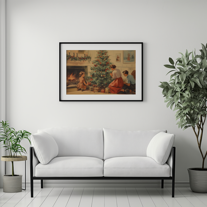 Enchanted Christmas Eve | Metal Framed Poster