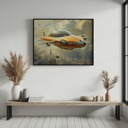 Golden Horizons | Wooden Framed Poster