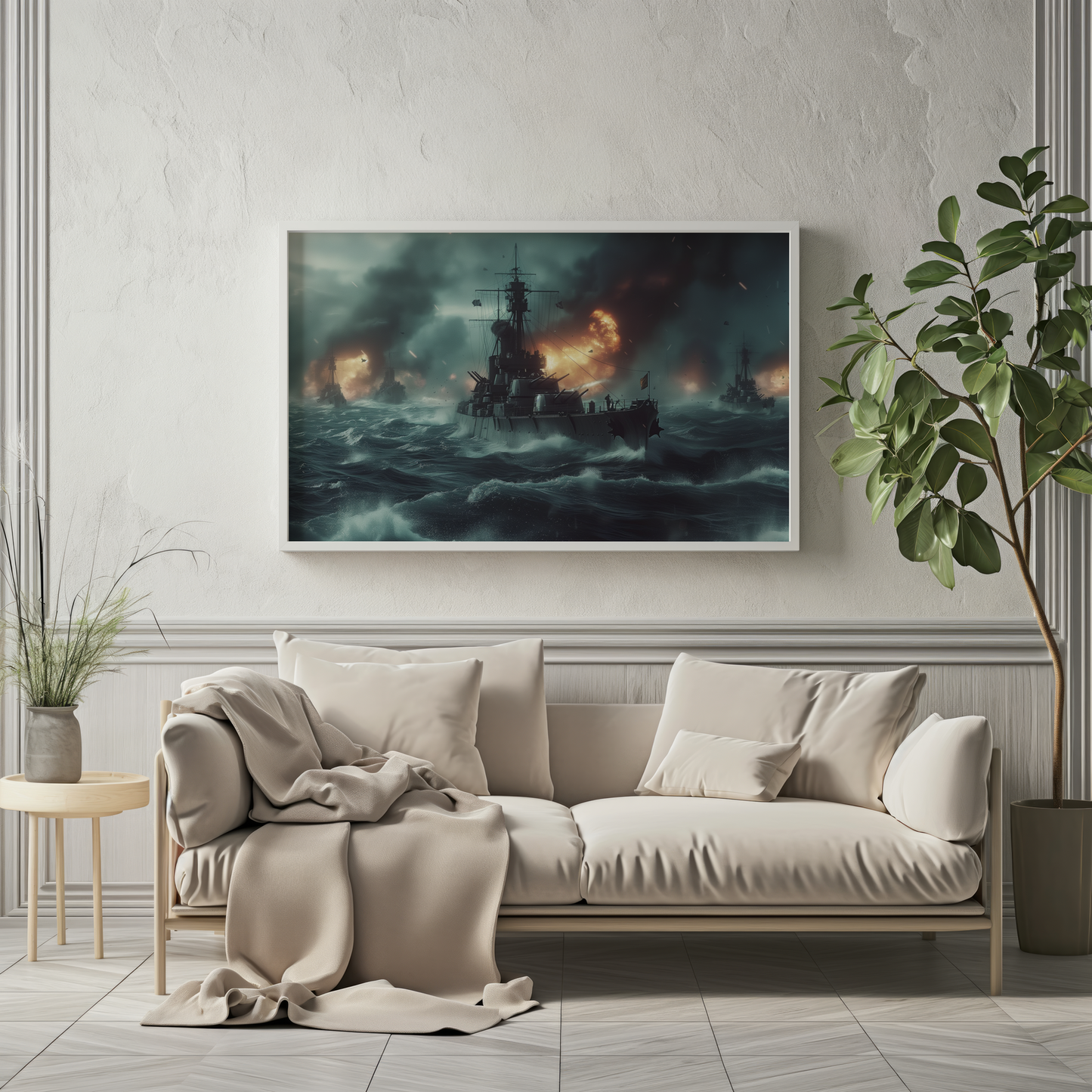 The Dance of Waves and Fire | Acrylic Print