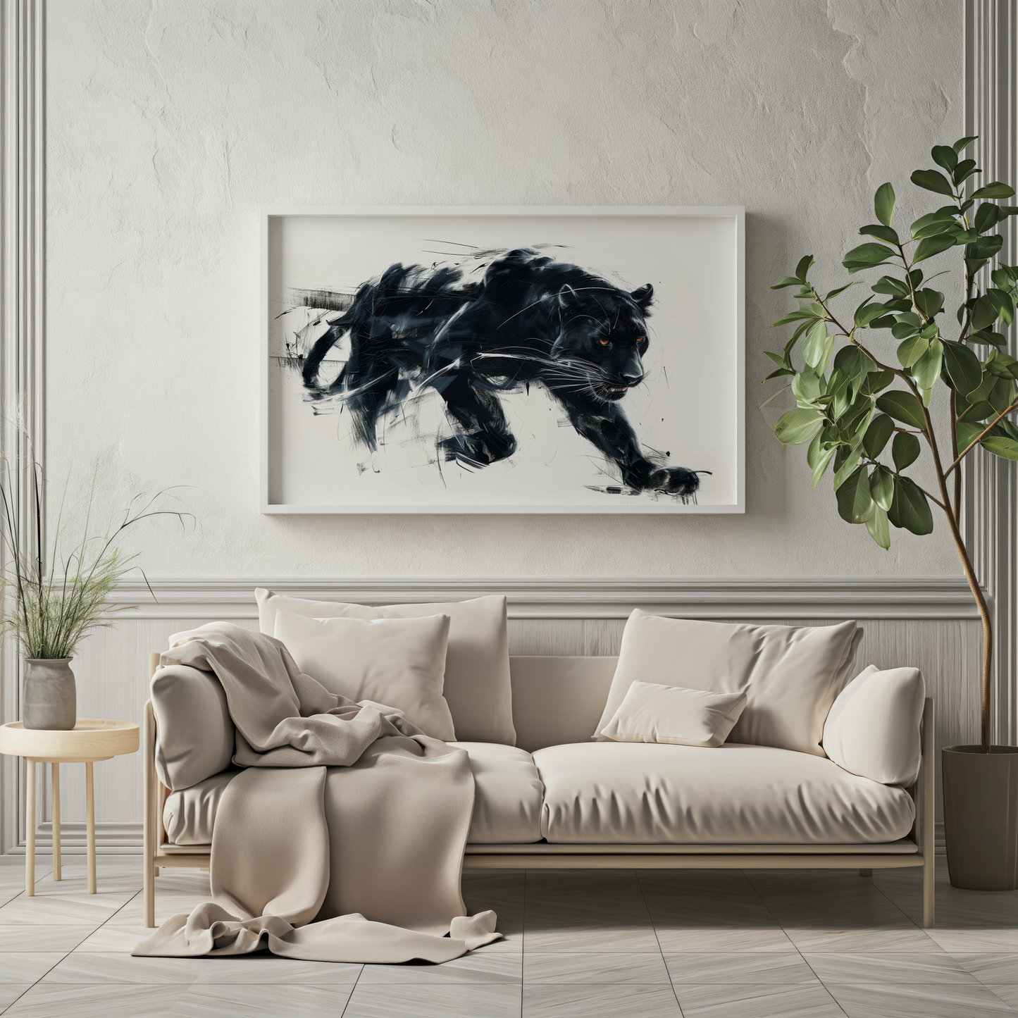 Midnight Prowl | Wooden Framed Poster