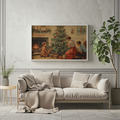 Enchanted Christmas Eve | Metal Framed Poster