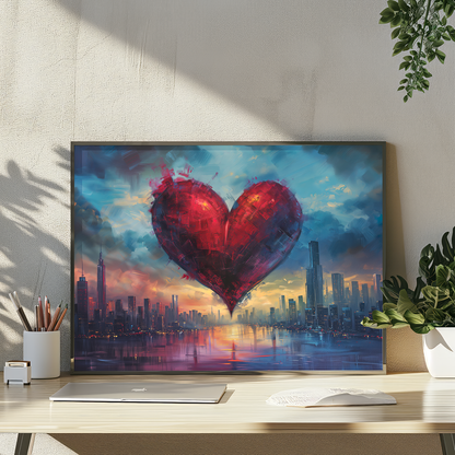 Heart of the City | Metal Framed Poster