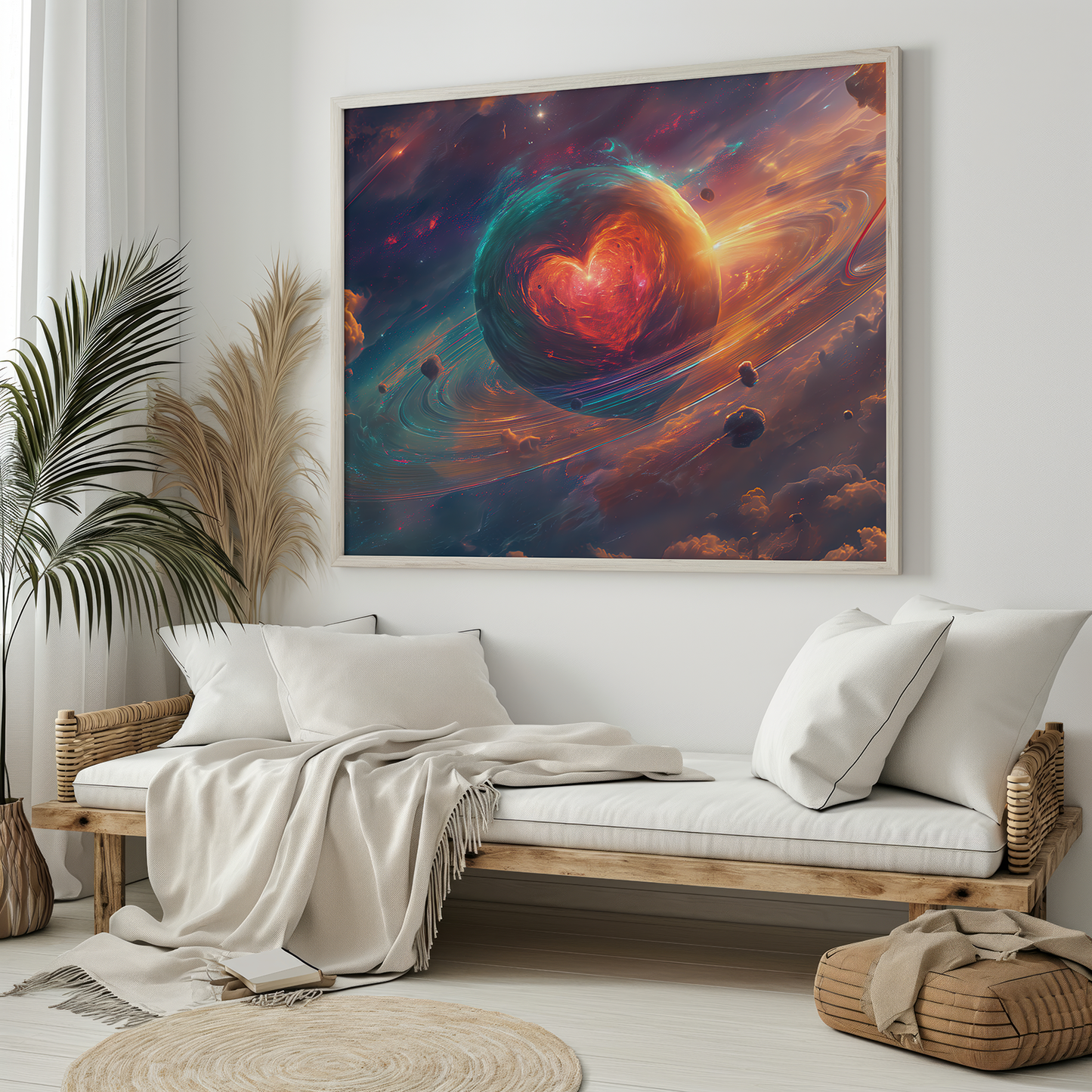 Cosmic Embrace | Metal Framed Poster